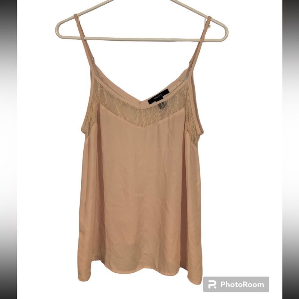 FOREVER21 Small‎ Cream Lace Tank Top